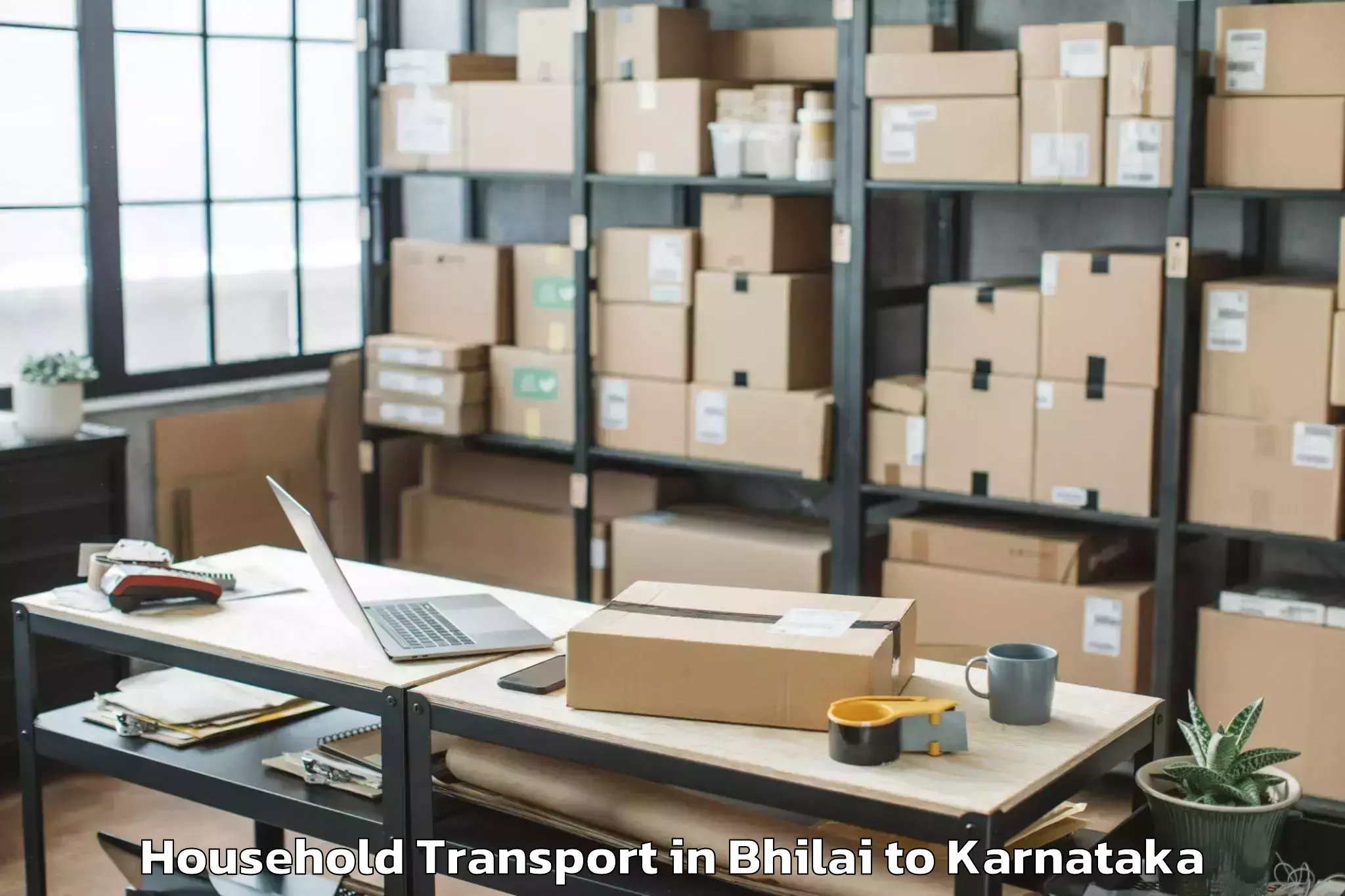 Reliable Bhilai to Narasimharajapura Household Transport